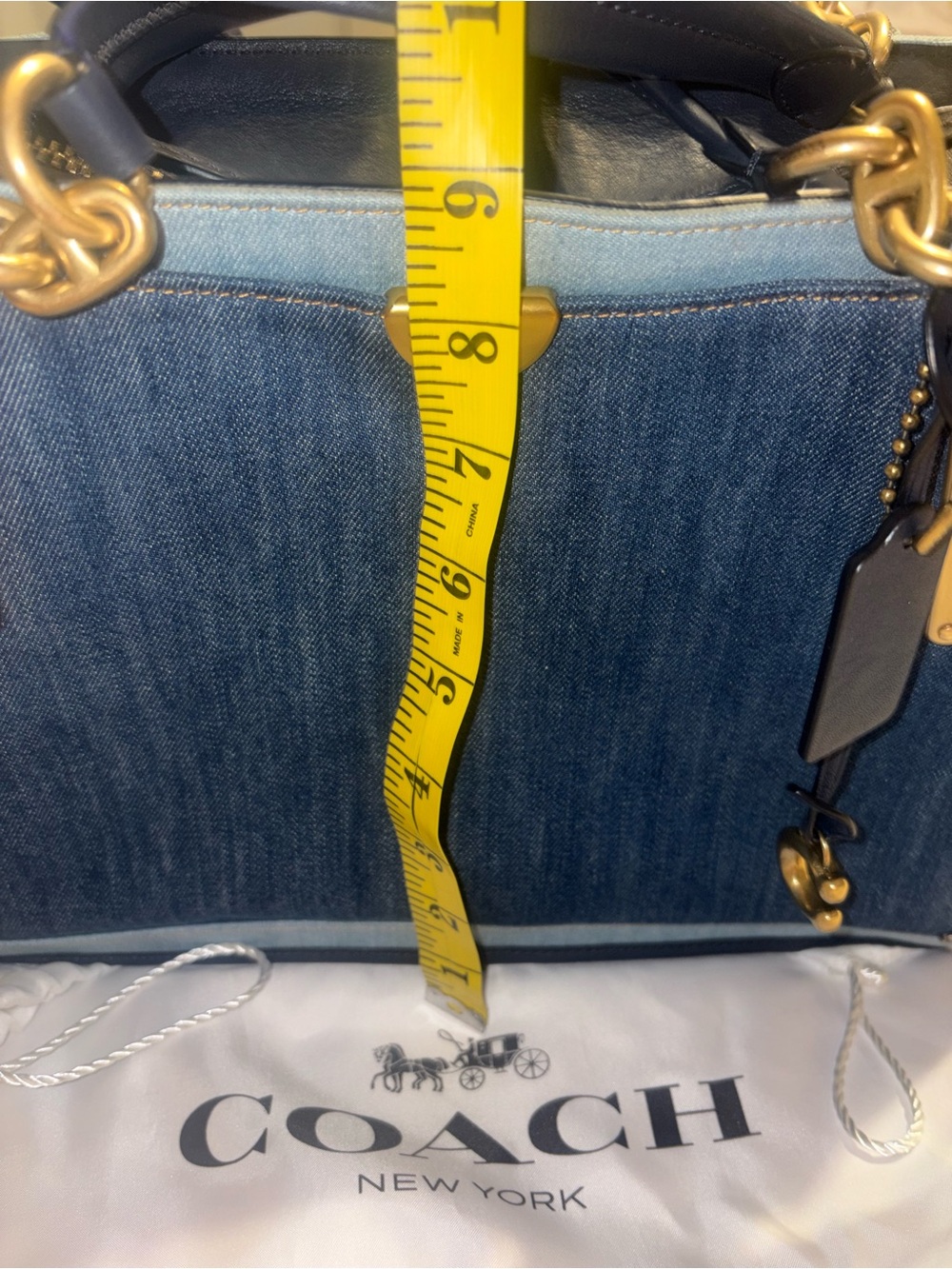 Coach Dreamer 36, Blue Denim Colorblock - Picture 9 of 13